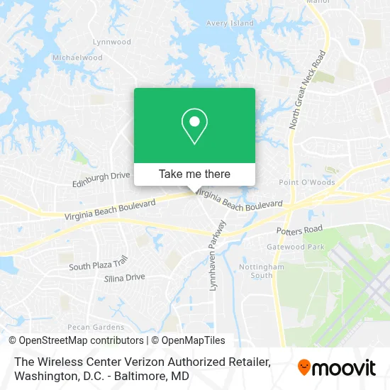 The Wireless Center Verizon Authorized Retailer map