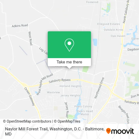 Naylor Mill Forest Trail map
