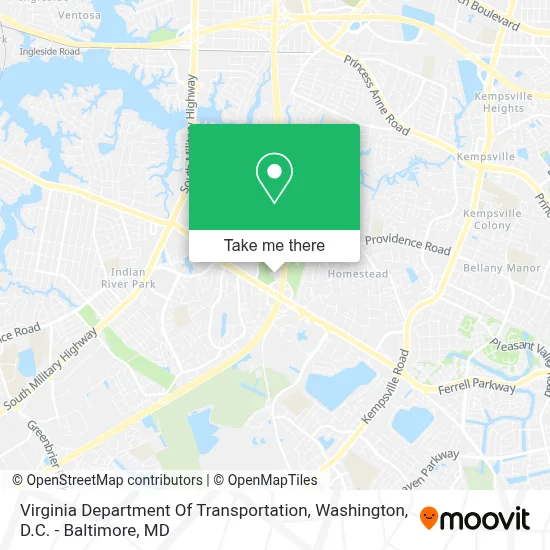 Virginia Department Of Transportation map