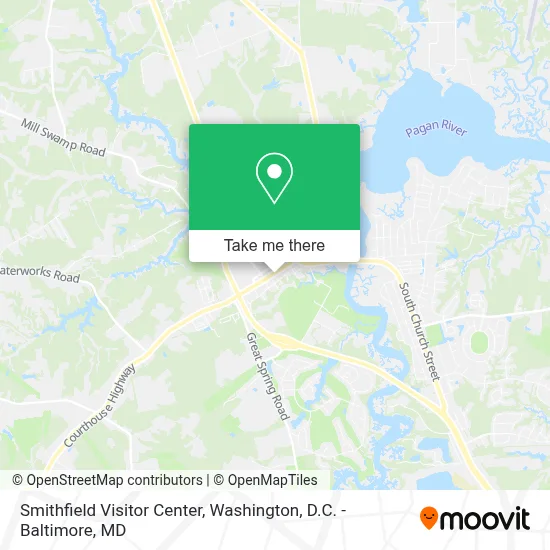 Smithfield Visitor Center map