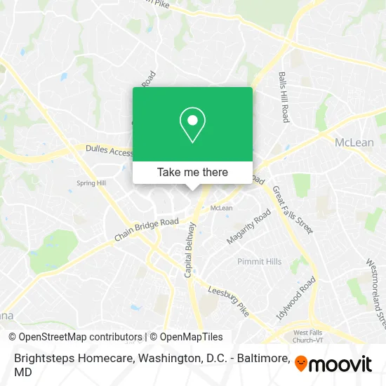 Brightsteps Homecare map