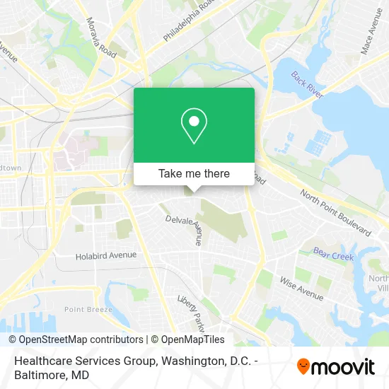 Healthcare Services Group map