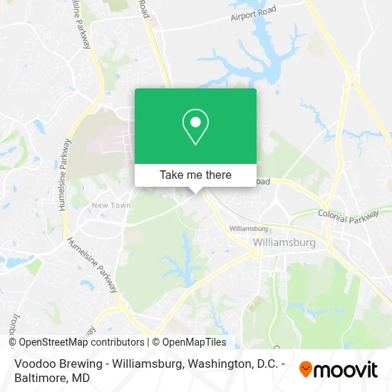 Voodoo Brewing - Williamsburg map