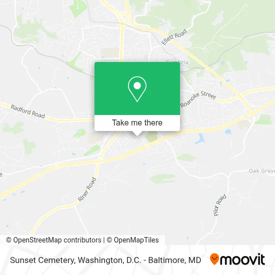 Sunset Cemetery map