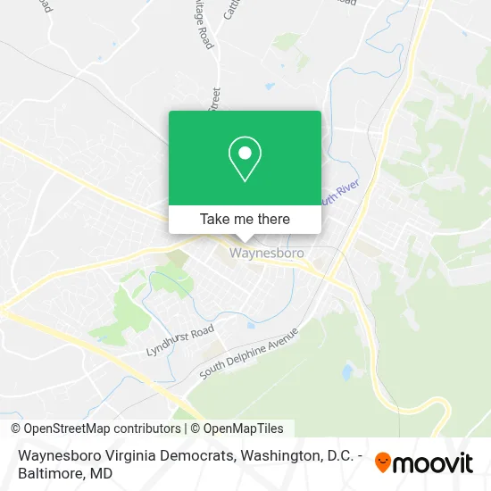 Waynesboro Virginia Democrats map