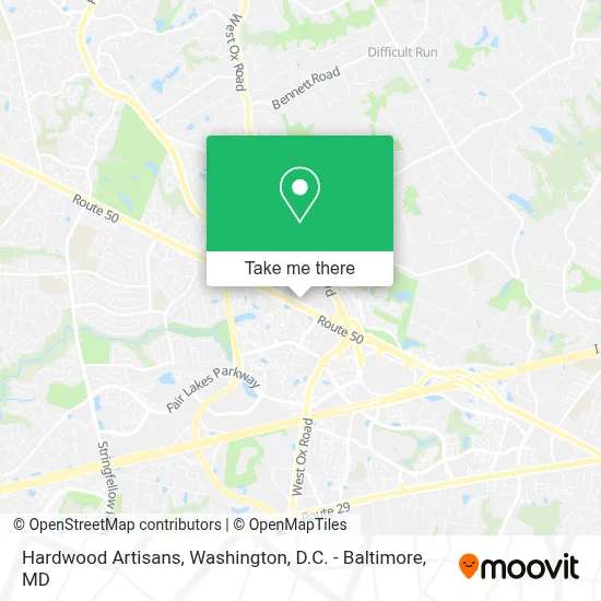 Hardwood Artisans map
