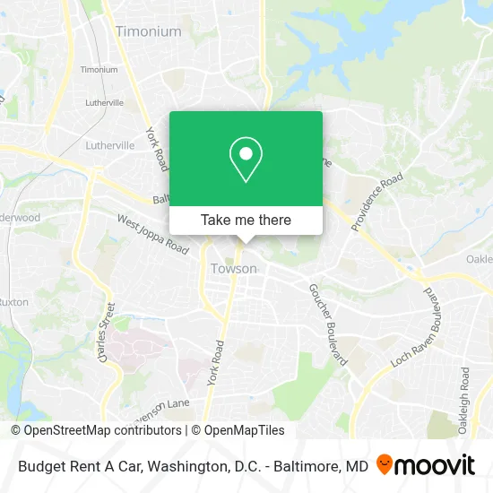 Budget Rent A Car map
