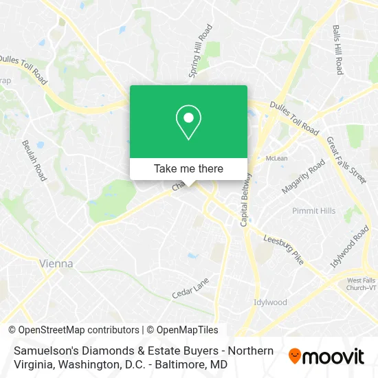 Samuelson's Diamonds & Estate Buyers - Northern Virginia map