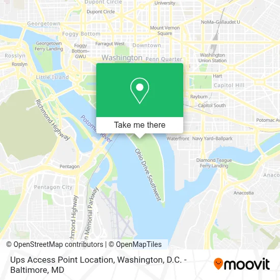 Ups Access Point Location map