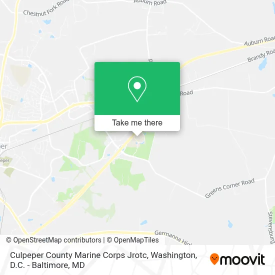 Culpeper County Marine Corps Jrotc map
