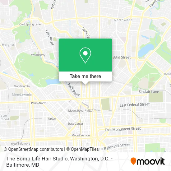 The Bomb Life Hair Studio map