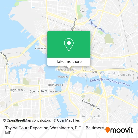 Tayloe Court Reporting map