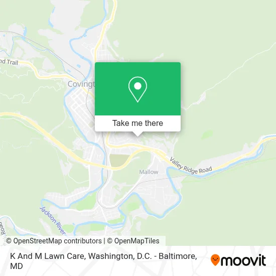 K And M Lawn Care map