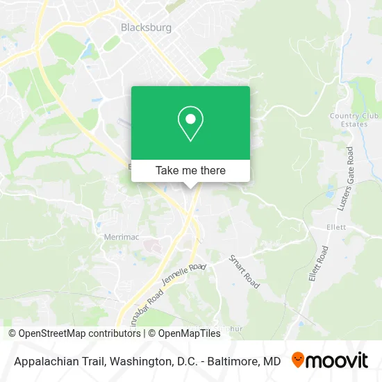 Appalachian Trail map