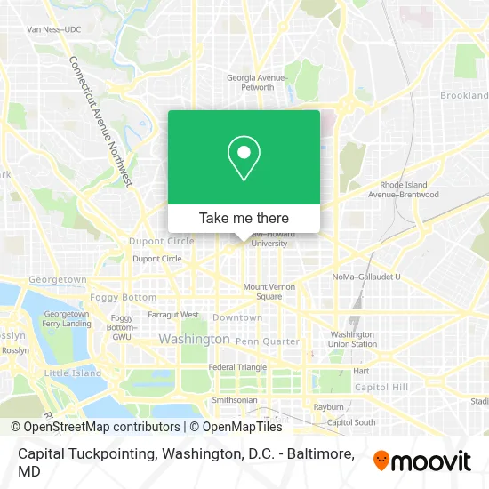 Capital Tuckpointing map