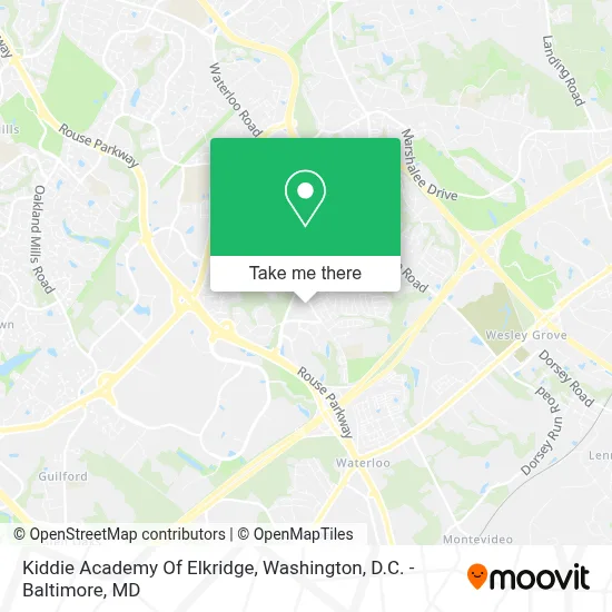 Kiddie Academy Of Elkridge map