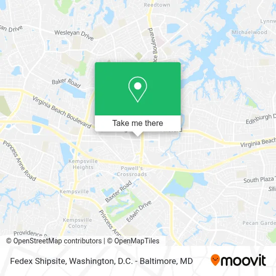 Fedex Shipsite map