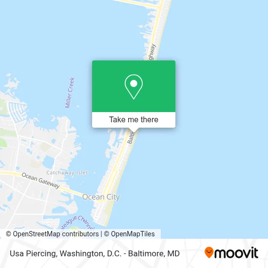 Usa Piercing map