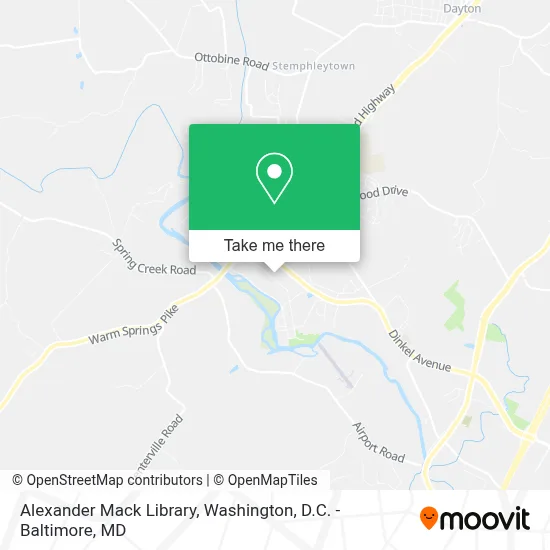 Alexander Mack Library map