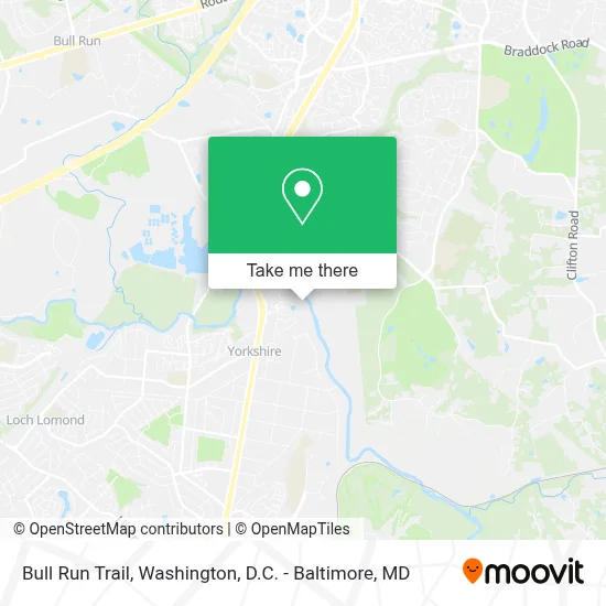 Bull Run Trail map