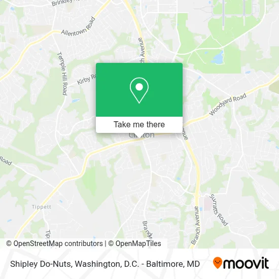 Shipley Do-Nuts map