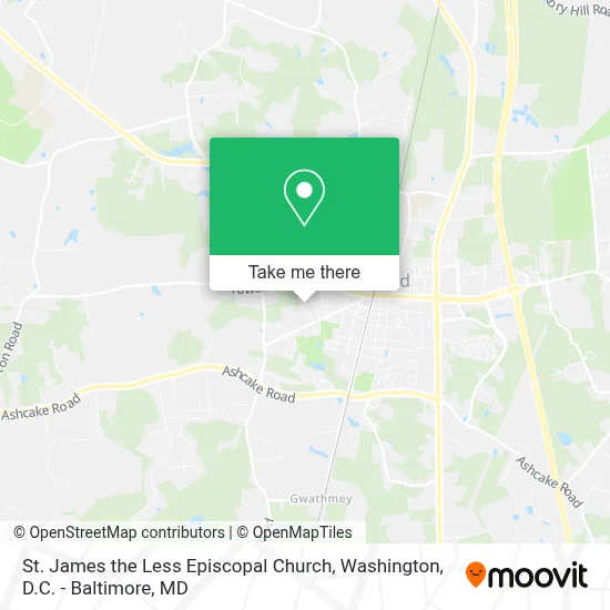 St. James the Less Episcopal Church map