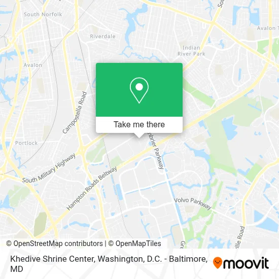 Khedive Shrine Center map