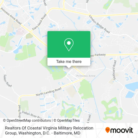 Realtors Of Coastal Virginia Military Relocation Group map