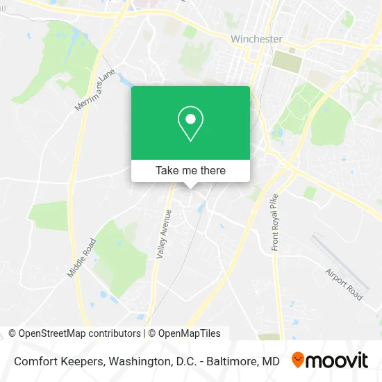 Comfort Keepers map