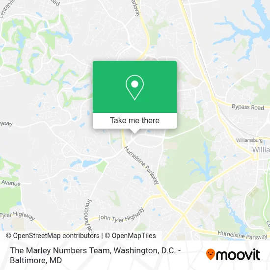 The Marley Numbers Team map