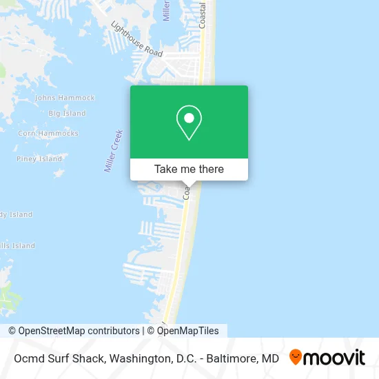 Ocmd Surf Shack map