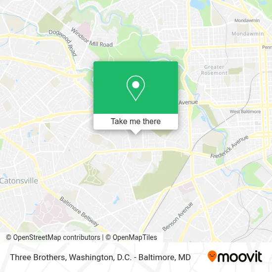 Three Brothers map