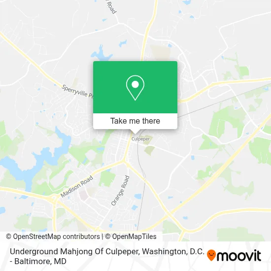 Underground Mahjong Of Culpeper map