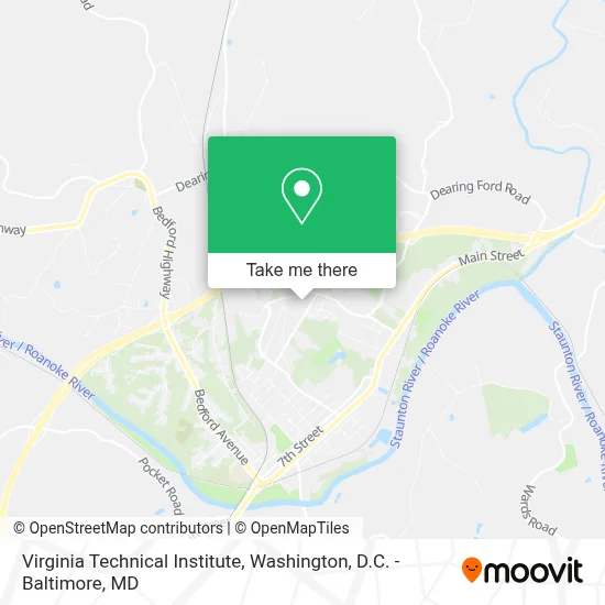 Virginia Technical Institute map