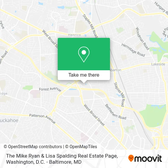 The Mike Ryan & Lisa Spalding Real Estate Page map