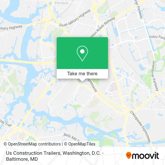 Us Construction Trailers map
