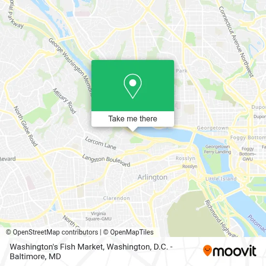 Washington's Fish Market map
