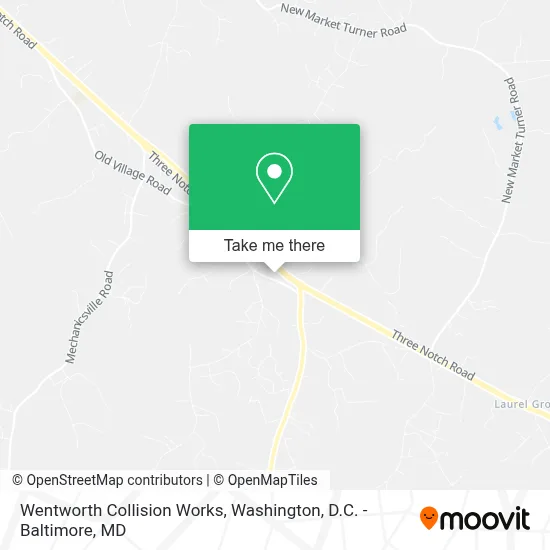 Wentworth Collision Works map