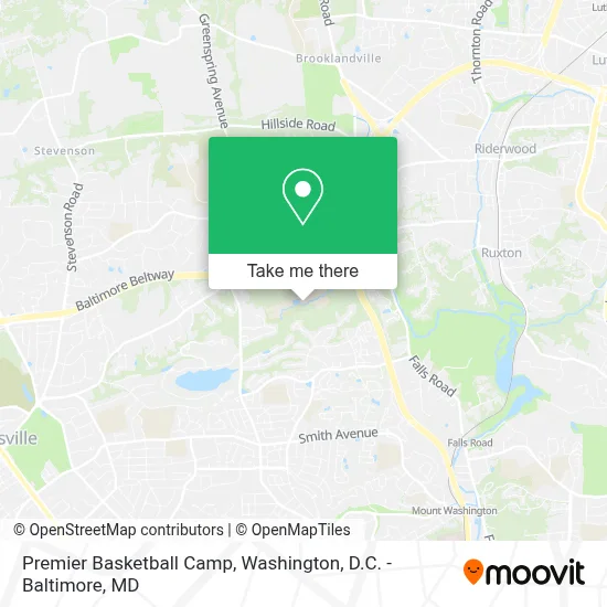 Premier Basketball Camp map