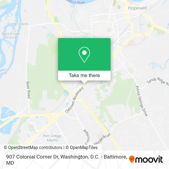 907 Colonial Corner Dr map