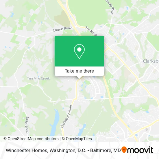 Winchester Homes map