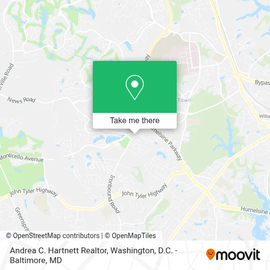 Andrea C. Hartnett Realtor map