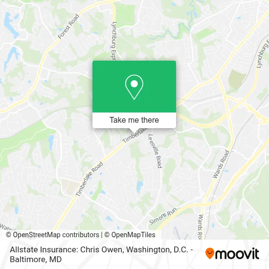 Allstate Insurance: Chris Owen map