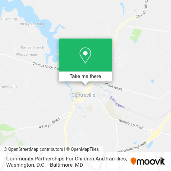 Community Partnerships For Children And Families map