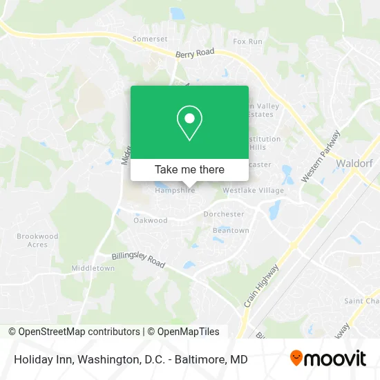 Holiday Inn map