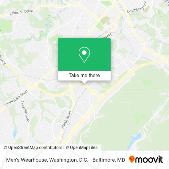 Men's Wearhouse map