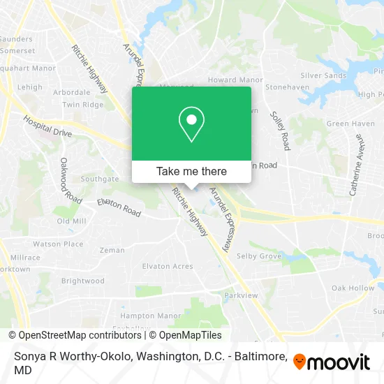 Sonya R Worthy-Okolo map