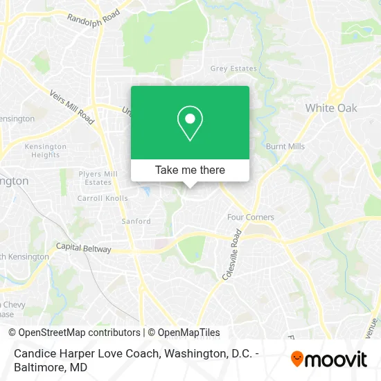 Candice Harper Love Coach map