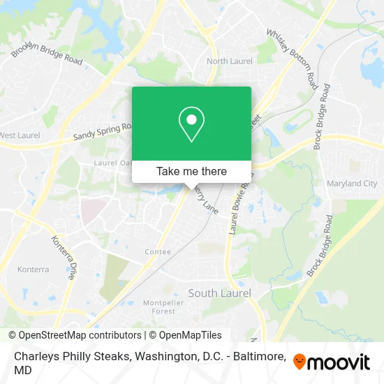 Charleys Philly Steaks map