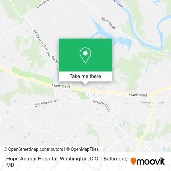 Hope Animal Hospital map